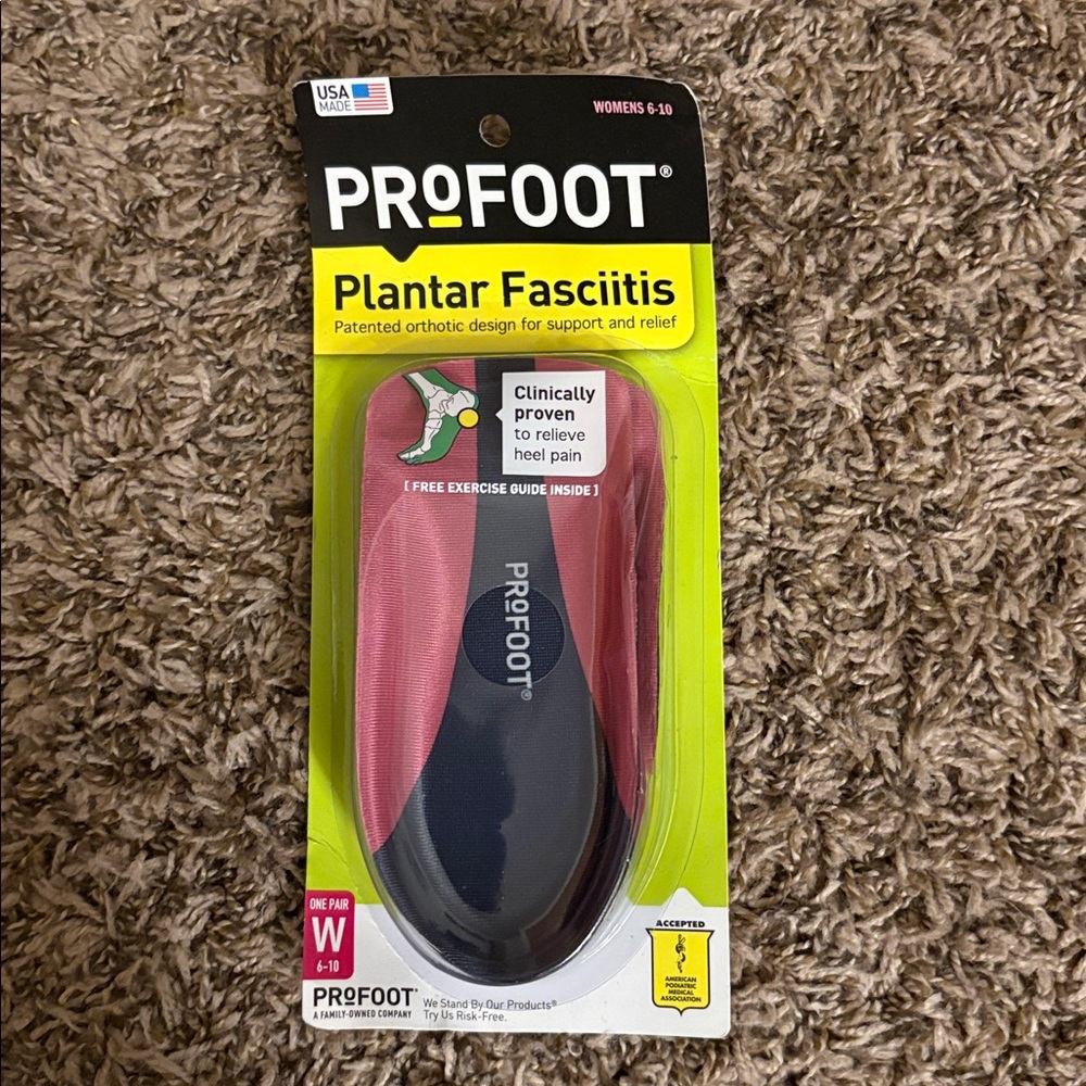 PROFOOT Shoe inserts for plantar fasciitis Women’s 6-10 NEW